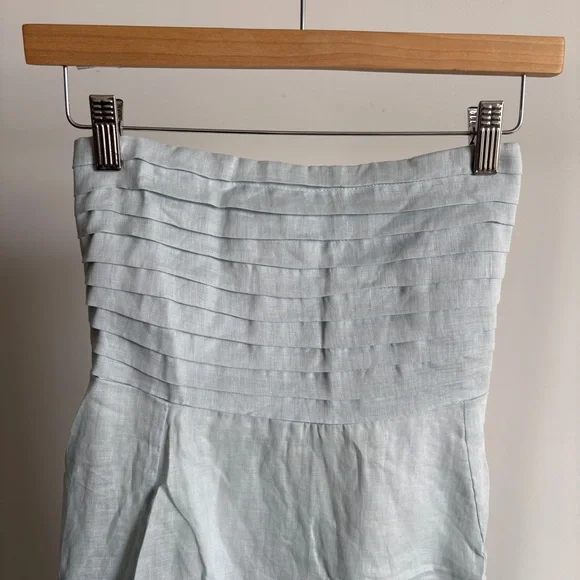 $299 NWT Lusana Talia Linen Maxi Dress in Echo Sz Small -  www.toquedesaborminas.com.br